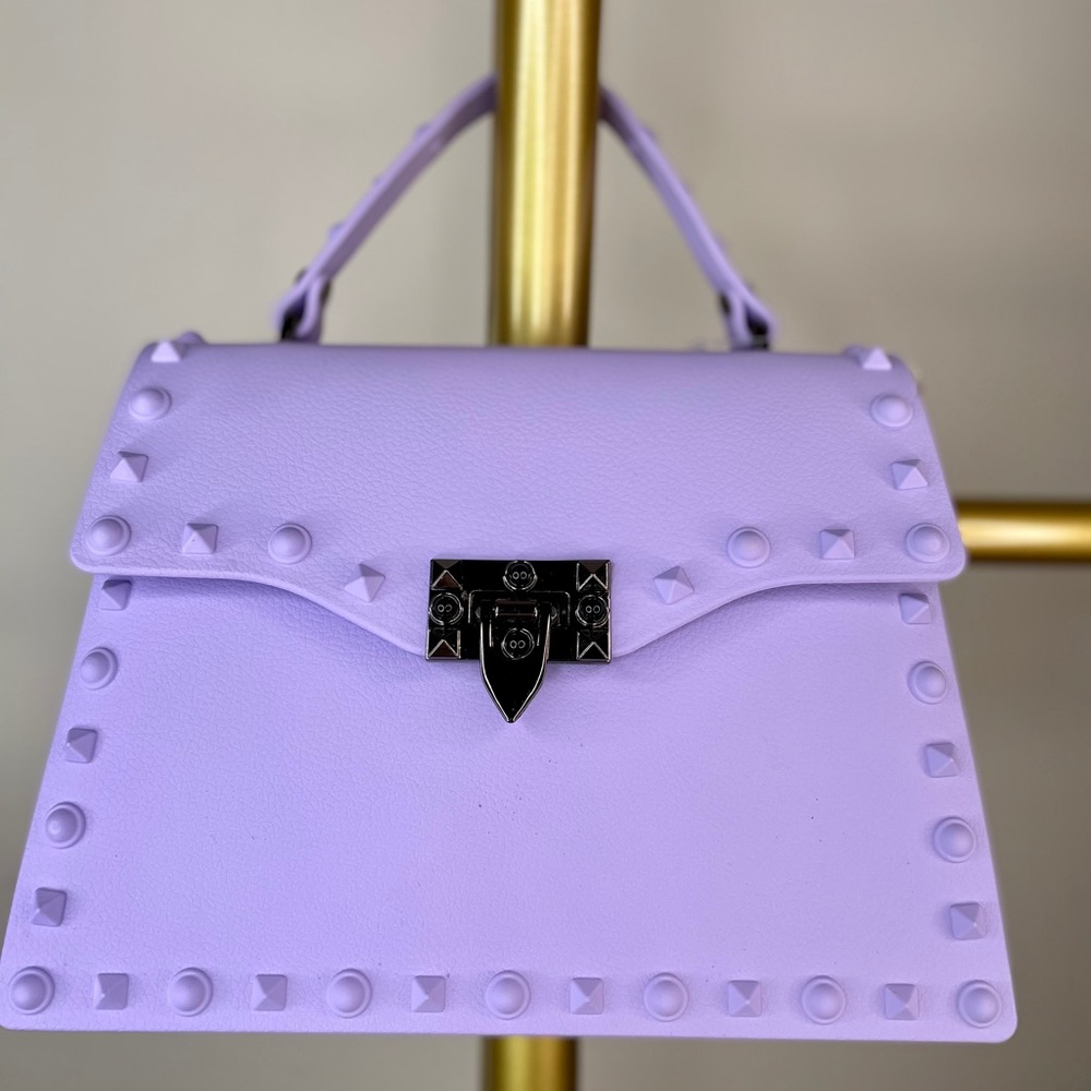 Studded Handbag (Lavender)